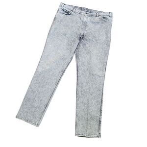 Vintage 90's Men LEVI'S 548 Silver Tab Medal Acid Black Gray Jeans 42x32 USA